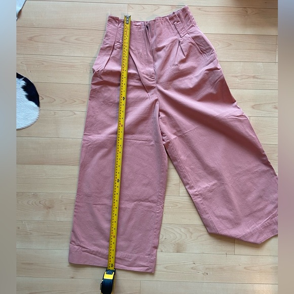 Zara Pink Belted Pants - Picture 8 of 9